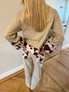 Scandivv jeans with cow print - Beige
