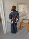 Suivinia jeans with cow print - Blue