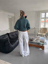 Kenny jeans with metal rings - White