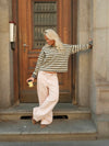 Tanija jeans with ring details - Light pink