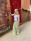 Tanija jeans with ring details - Green