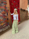 Tanija jeans with ring details - Green