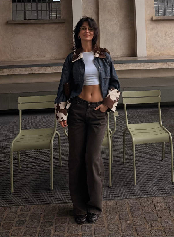 Audrey jeans - Dark brown