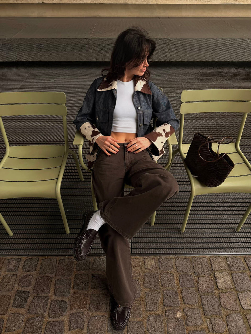 Audrey jeans - Dark brown