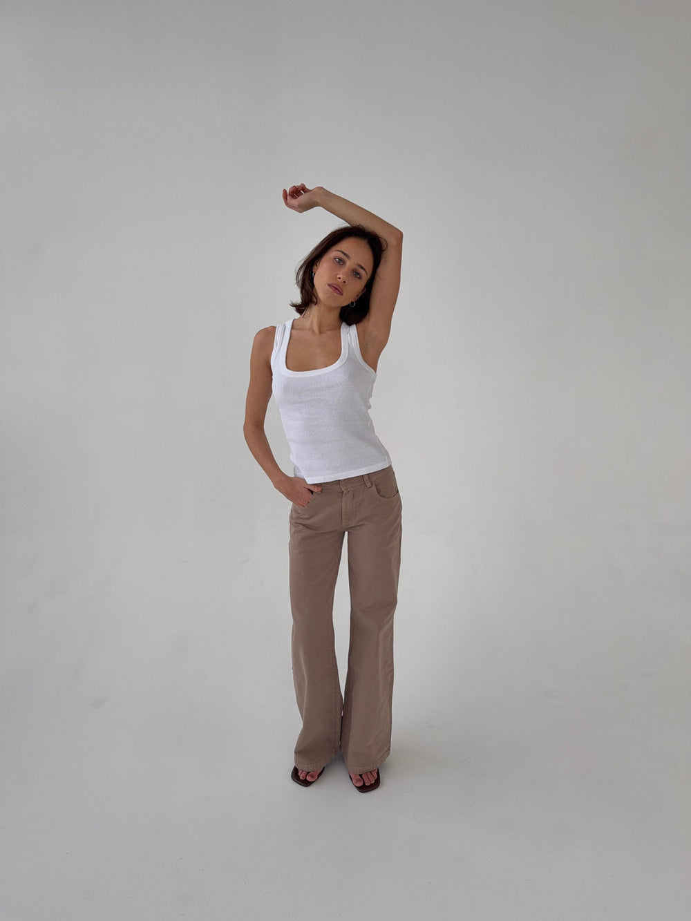 Lovia jeans - Taupe