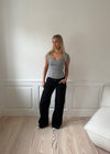 Tuva low waisted jeans - Black