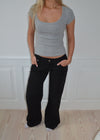 Tuva low waisted jeans - Black