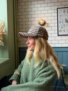 Madeline cap with med checkers - Multi colored