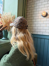 Madeline cap with med checkers - Multi colored
