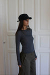 Myra cap with details  - Black
