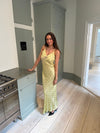 Emily dress with flowers - Yellow