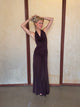 Redina dress with open back - Brown