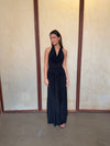 Redina dress with open back - Black