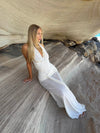 Redina open back maxi dress - White