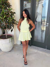 Kaiana dress with open back - Yellow