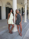 Kaiana dress with open back - Yellow