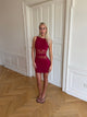 Ellatia dress with lace - Red