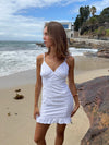 Johanne embroidery dress - White
