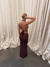 Sotina dress with glitter - Brown