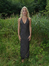 Sienna dress with pattern – Brown/Grey