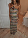 Thea dress with pattern - Multicolored