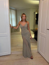 Lilje dress with pattern - Sage green