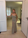 Lilje dress with pattern - Sage green