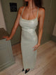 Jullie dress with sequins - Sage green