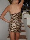 Katrina sequin dress with print - Leopard
