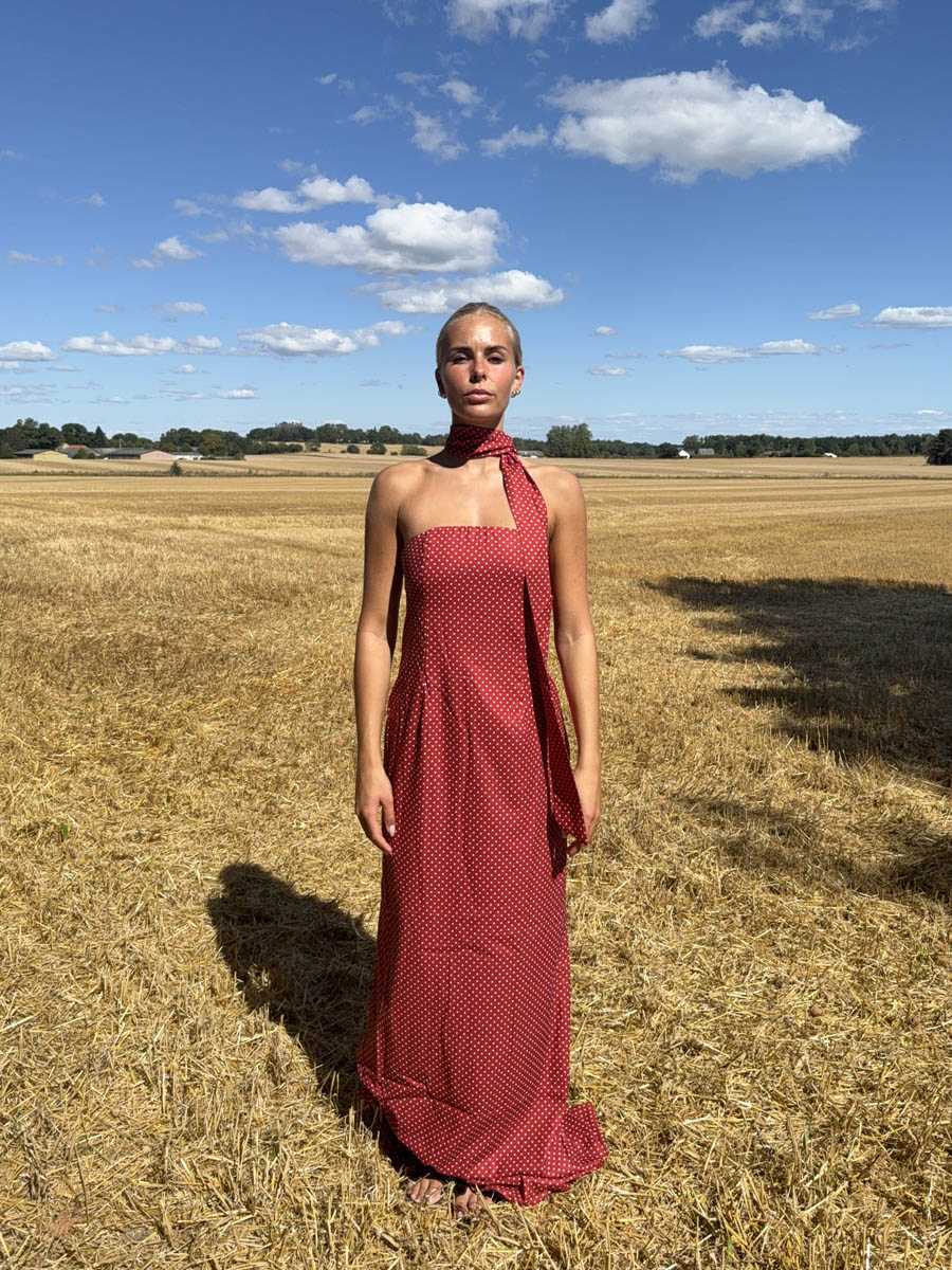 Taia maxi dress - Red