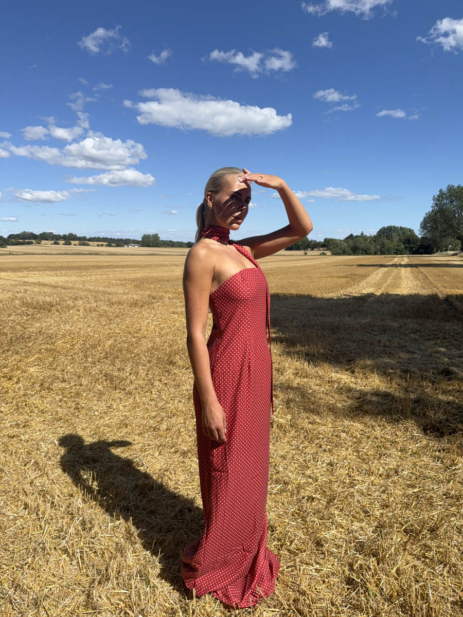 Taia maxi dress - Red