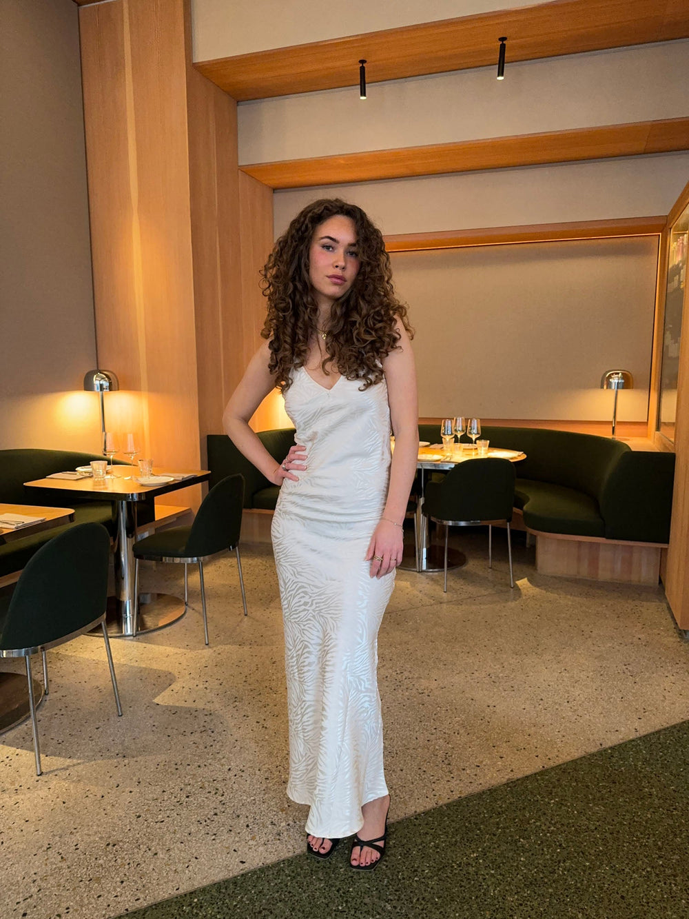 Donnia silk maxi dress - Off white