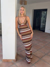 Nora dress with pattern - Multicolored
