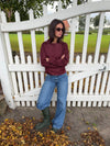 Faye short trenchcoat - Bordeaux