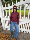 Faye short trenchcoat - Bordeaux