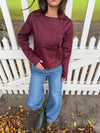 Faye short trenchcoat - Bordeaux