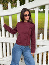 Faye short trenchcoat - Bordeaux