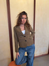 Anahita cropped blazer - Khaki