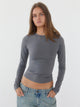 Base long-sleeve - Ash