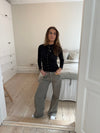 Leonora long-sleeved blouse - Black