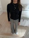 Leonora long-sleeved blouse - Black