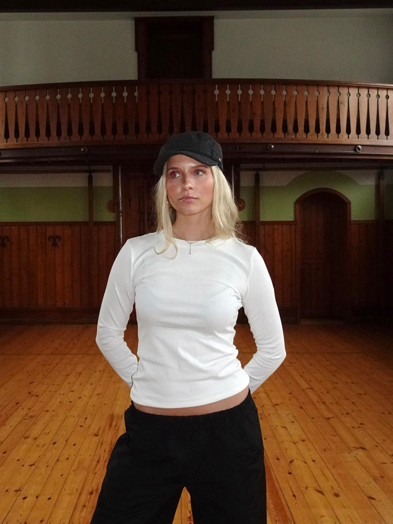 Carli long-sleeved blouse - White