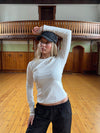 Carli long-sleeved blouse - White