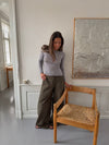 Kaia long-sleeved cashmere blouse - Grey