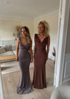 Flora maxi dress - Taupe