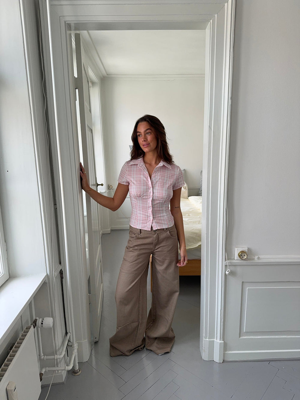 Selia low waisted jeans - Taupe