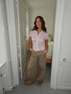 Selia low waisted jeans - Taupe