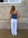 Kennie low waisted jeans - White