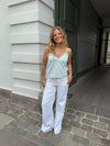 Kennie low waisted jeans - White