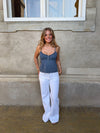 Kennie low waisted jeans - White
